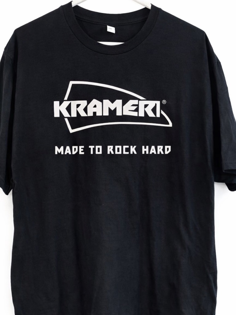 Port and Company Black T-Shirt with White Kramer Logo